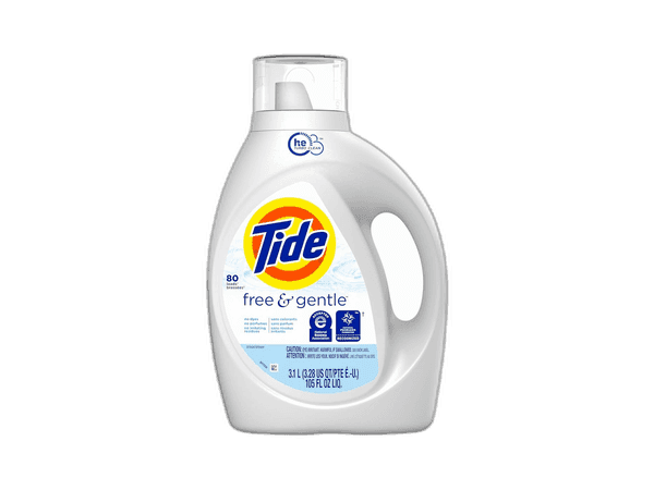 Tide Free & Gentle Liquid Laundry Detergent: Hypoallergenic and Effective