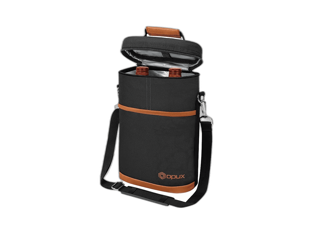 Picture of OPUX Wine Carrier: The Ultimate 2-Bottle Insulated Tote for Picnics